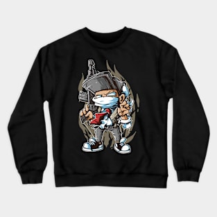 Gun gaming artwork Crewneck Sweatshirt